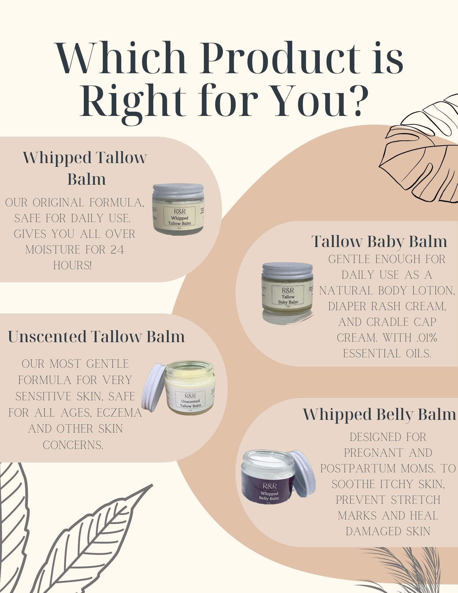 Whipped Tallow Balm - Natural Skincare for Moisturized Skin, RR Collective